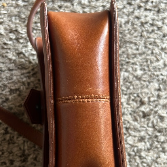 Franchi  Camel Leather Crosssbody Bag - Picture 6 of 13
